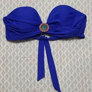 Blue Fashion Bikini Top